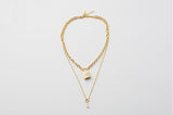 Lock pendant Necklace - Gold (4622111309942)