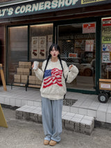 (UNISEX) 星条旗アンゴラニット