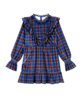 チェックラッフルベイビードールドレス / check ruffle babydoll dress (4193668661366)