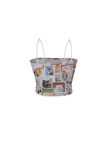 WORLDWIDE CAT POSTCARD TUBE TOP (6682297860214)
