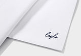 シグネイチャーバックレタリングフレンチショートスリーブTシャツT65/Signature Back Lettering French Short Sleeve T65 White