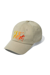 Flame Bear Ball Cap_Wood Grey (6684797567094)