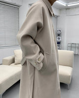 ウールベルトマックコート/SI wool belted mac coat (3 colors)