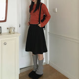 Kobel ribbed knit balletcore ribbon string leg warmer