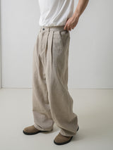 クールリネンハーフバンディングパンツ/Cool linen half banding pants 5color