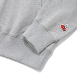 スモールチェリーサイドポケットフーディー／SMALL CHERRY SIDE POCKET HOODIE [MELANGE GRAY]
