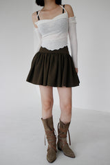クリスオフショルダーTシャツ / Chris Off Shoulder T-shirt (4color)