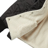 リバーシブルフリースジャンパー/REVERSIBLE FLEECE JUMPER-BLACK