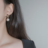 ボタニックフラワーパールピアス
