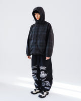 ワイドフーディージャケット/BSR2223FWJK050 WIDE HOODED JACKET CHECK