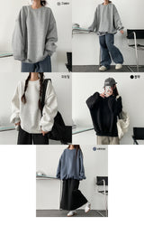 ナッピングシックムジボクシースウェットシャツ