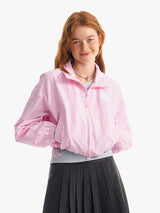 ドゥードゥルチェリークロップウィンドブレーカー／DOODLE CHERRY CROP WINDBREAKER [PINK]