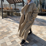 2color UNISEX オーバーサイズマキシトレンチコート / UNISEX Oversized maxi trench coat