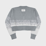 GRADATION KNIT CARDIGAN (GREY) (6675327844470)