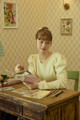 BACK RIBBON KNIT