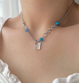 バケーションビズキッチーアクアチェーンハートネックレス/aqu Vacation Biz Kitchee Aqua Chain Heart Necklace