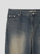 ブラッシュウォッシングデニムパンツ / Brush washing denim pants 2color