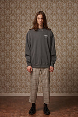 Pigment washed crewneck - Charcol (4622122123382)