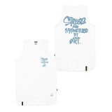 シャスローアップロングスリーブレス / 22 SHA THROW UP LONG SLEEVELESS WHITE / BLACK