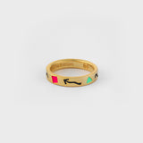 ドゥードゥルリング / DOODLE RNG(4mm) SILVER925(18K GOLD PLATED)