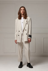 Two-button suit jacket - Ivory (4622119043190)