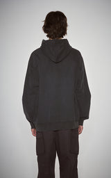  GRAFFITI CRACK HOODIE_CHARCOL