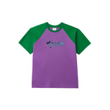 ソーシャルバタフライラグランT / Social Butterfly Raglan Tee - Purple / Sport Green