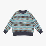 ダイアモンドジャカードセーター / DIAMOND JACQUARD SWEATER_SKYBLUE