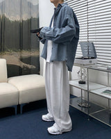 デニムオーバーサイズフィットシャツ/SI Denim Oversized Fit Shirt (2 colors)