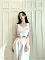 ハートクロップスリ－ブレス/845. Heart crop sleeveless (2color)