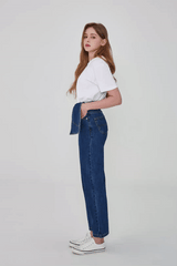 ストレートフィットウエストカバードデニムパンツ / STRAIGHT FIT WAIST COVERED DENIM PANTS [6872]