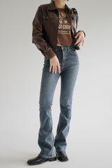 ポイントブーツカットデニムパンツ / no.2319 Point Bootcut Denim Pants (2color)