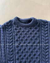 Cooking Twisted Doughnut Patterned Oversized Fit Knitwear