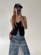 (L/S Collection) Annual Ring Lace Skirt