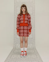 GRANNY SQUARE KNIT MINI SKIRT RED (6691438526582)