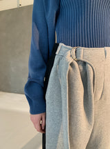 HALF BUCKLE PANTS (6630743081078)