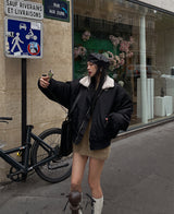 (UNISEX)フェルトクロップオーバームトン