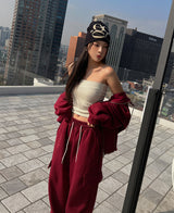 (UNISEX) ウィード起毛ハーフネックジャケット