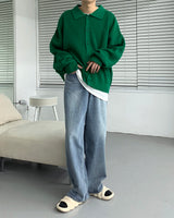 ウォーマーバルーンカラーカーディガン / AZ Warmer Balloon Collar Cardigan (7 colors)