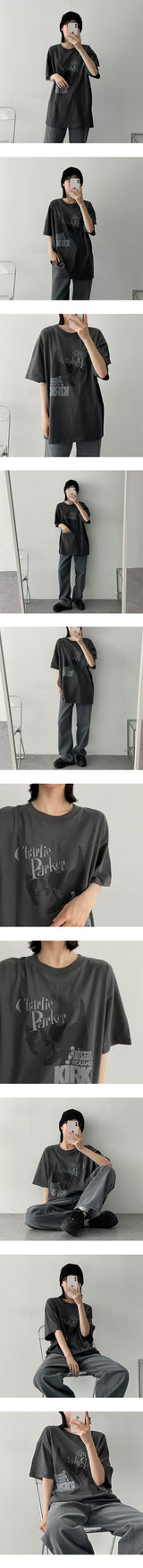 トールキャットショートスリーブTシャツ / Tall cat short sleeve T-shirt
