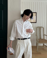 22S/S フラワーベーシックシャツ (5 color) (6691088728182)