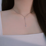 y shape necklace