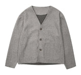 Vネックモヘアウールカーディガン/V-neck mohair wool cardigan_2color