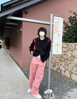 ピグメントピンタックワイドパンツ / Pigment pintuck wide pants