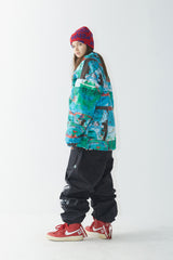ロマンティックロゴパッディングジャンパー/BSR2223FWJK009 ROMANTIC LOGO PADDING JUMPER GREEN BLUE