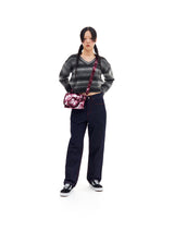 939 VELOUR CROSS BAG (BURGUNDY)