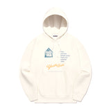 ユースホステル グラフィックモーダルパーカー [アイボリー]