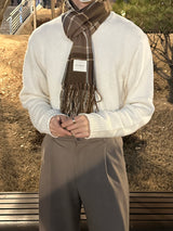 LMN ピンタックバックバンディングワイドスラックス / LMN pin tuck back-banding wide slacks (4 colors)