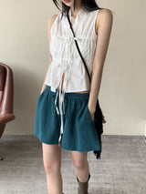モンニーサマーエンボススリーピースショーツ / Mongni summer embossed three-piece shorts