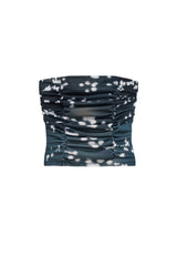 プリントシャーリングチューブトップ / PRINTED SHIRRING TUBE TOP (DEEP GREEN)